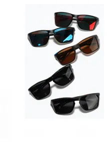 Set of 5 TR2038 polarized sunglasses with diverse lens colors in classic matte frames