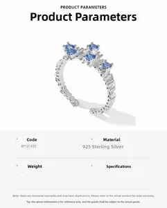 Detail showing irregular texture and blue zircon inlay on a 925 sterling silver ring