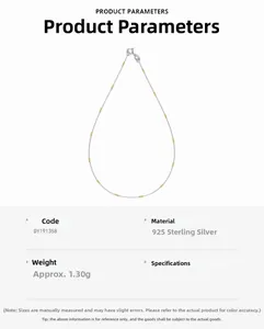 Detail of 925 sterling silver chain with gold cylinder beads weighing about 1.30g