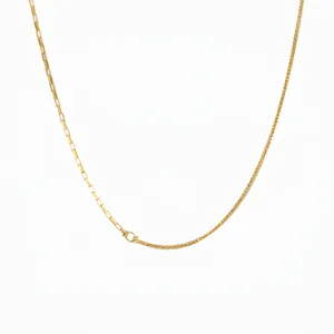925 Sterling Silver Asymmetric Splicing Chain Necklace For Women Gold Plated Heart Pendant Minimalist Clavicle Chain Jewelry