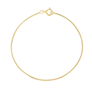 Elegant gold S925 sterling silver snake chain bracelet with minimalist polished finish