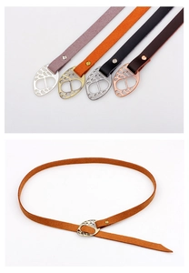 Detail of faux suede bracelets with hollow leaf charms in grey, orange, black and brown