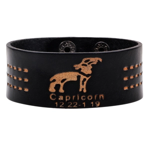 Vintage PU-Leder Zwölf Sternzeichen Armband Für Herren Damen Breites Band Geprägtes Sternbild Punk Stil Handschmuck Geschenk