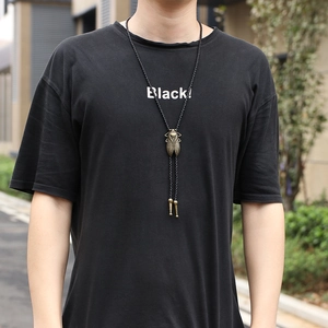 Vintage Western Zikade Bolo Tie Für Herren Antik Legierung Insekten Anhänger Geflochtene Rindsleder Kordel Cowboy Halskette
