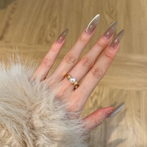 Elegant S925 sterling silver ring with 8mm white pearl and micro-inlaid zircon accents