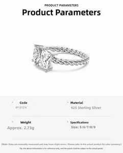Detail of S925 sterling silver ring featuring twisted cable band and dual baguette stones