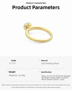 Close-up of a 925 sterling silver heart-style ring with 1ct round cubic zirconia