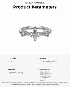 Detailed specs for s925 silver flower ring with micro-set zircons and 7.6mm width