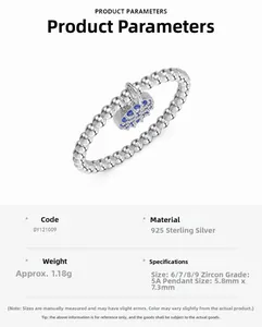 Detailed specs of S925 silver beaded ring with blue zircon evil eye charm pendant