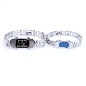 Style Coréen Alliage Goutte d'Huile Ensemble de Bracelet Couple Cœur à Cœur Charme Chaîne Bracelet Bijoux Pour Amoureux Cadeau de la Saint-Valentin