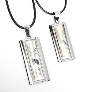 Collana con Ciondolo Ombrello in Lega Smalto Moda Coreana Coppia Rain For Shade You Slogan Lettera Gioielli Minimalisti