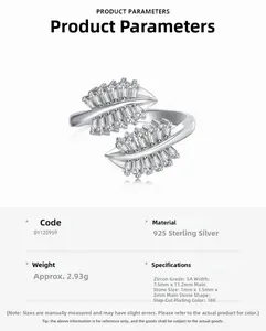 Vue détaillée de la bague en argent 925 avec zircon trapèze et placage en or 18K