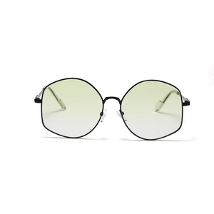 Oversized Polygon Sunglasses For Women Men Fashion Metal Frame UV400 Gradient Lens Geometric Irregular Outdoor Eyewear