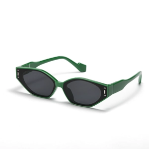 Lunettes de Soleil Rétro Carrées Œil de Chat Mode Petite Monture Polycarbonate Verre UV400 Style de Rue Hommes Femmes