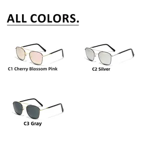 Detailansicht der quadratischen Pilotenbrille in Rosa, Silber verspiegelt und Grau