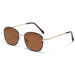 Vintage Square Metal Frame Sunglasses For Men Women UV400 Protection Copper AC Lens Retro Driving Outdoor Eyewear