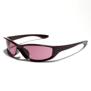 Square Y2K Sporty Sunglasses For Women Men PC Frame AC Lens UV400 Protection Rivet Decor Punk Hip Hop Outdoor Fashion Eyewear