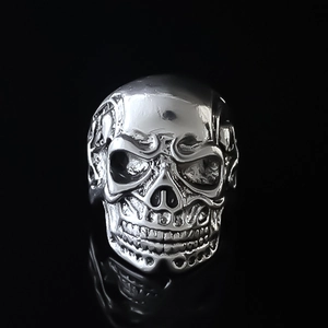 Vintage Gothic Skull Soldier Ring For Men Punk Streetwear Electroplated Alloy Skeleton Finger Ring Jewelry Accessories
