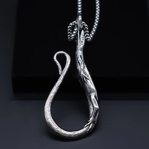 Collier Pendentif Lézard en Alliage Vintage pour Hommes Femmes Punk Chaîne de Boîte Gecko Animal Pendentif Street Style Chaîne de Pull Bijoux Argent