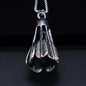 Collier Pendentif Volant en Alliage Sportif pour Hommes Femmes Argent Plaqué Bijoux Streetwear de Mode Accessoires de Badminton