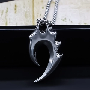 Collana Con Pendente a Ciondolo in Lega Strass Geometrico Cono Per Uomo Donna Gioielli Hip Hop Personalizzati Regalo