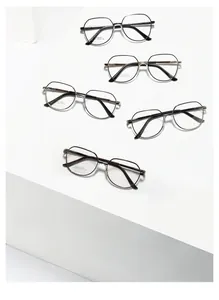 Macro detail of high-quality stainless steel hexagonal frames and saddle bridge design