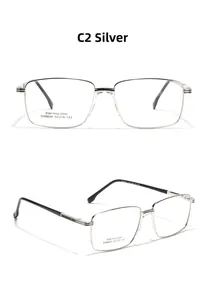 Close-up of silver stainless steel rectangular frames showing SA8604 model and CE mark