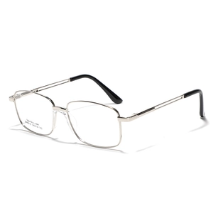 Stainless Steel Square Frame Optical Glasses For Women Men Vintage Ins Style Metal Plain Glasses Commuter Eyeglass Frame