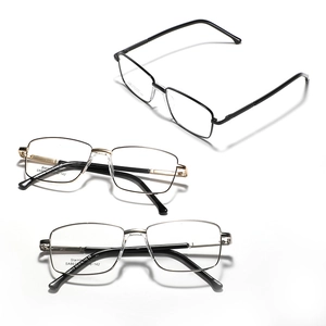 Classic rectangle stainless steel metal frames in black, gold, and silver finishes