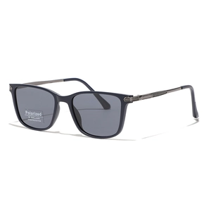 Retro Polarized Square Sunglasses For Men Women TR90 Metal Texture Frame UV400 Protection Fashion Outdoor Driving Eyewear