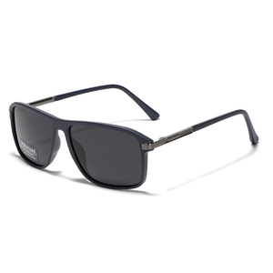 Square Y2K Polarized Sunglasses TR90 Half Metal Frame UV400 Protection Unisex Retro Sun Glasses For Men Women Outdoor