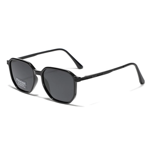 Occhiali da Sole Polarizzati Quadrati per Uomo Donna Montatura in Metallo TR Lente TAC Protezione UV400 Moda Retro Guida