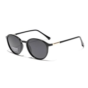 Lunettes de Soleil Polarisées Rondes Rétro pour Hommes Femmes Monture en Métal TR90 Protection UV400 Mode Vintage