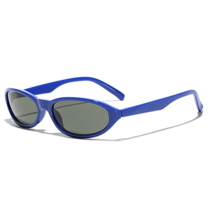 Retro Oval Y2K Sunglasses For Men Women Fashion Cool Mirror Lens UV400 Protection Outdoor Sports Sunglasses Fashion Accessory