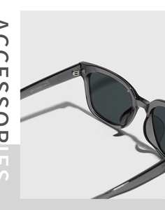 Detailed macro view showing the temple size specifications 55-21-150 on square TR90 sunglasses