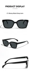 Detail view of TR90 polarized sunglasses showing inner temple specifications and frame texture