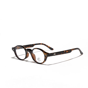 Montura de gafas ovalada retro en TR90 con filtro de luz azul y protección UV 400