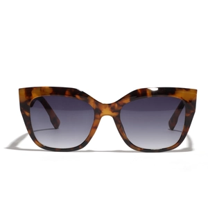 Lunettes de soleil œil de chat écaillées avec verres dégradés violets pour femmes
