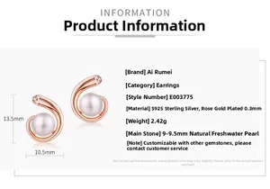 Tableau détaillé des tailles et matériaux pour boucles d'oreilles perles en argent
