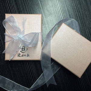 Elegante Rosa Texturierte Papier Schmuckschatulle Mit Schleife Geschenkbox Für Halsketten Ohrringe Armbänder Etui