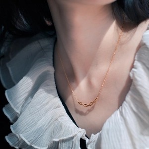 Japanse retro 925 zilveren vergulde ketting met geweven geometrische hanger