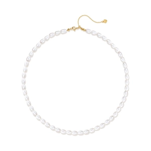 Elegant S925 silver necklace with white freshwater pearls and heart charm extension