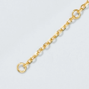 Collier chaîne ajustable de 1,5 mm en argent sterling 925 avec finition plaquée or fin