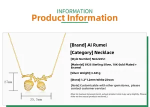 Detail specifications of S925 sterling silver hazelnut pendant with white zircon stones