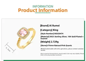 Detailed view of S925 silver ring with 6mm natural rose quartz and braided band texture