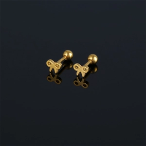 Orecchini a Bottone a Fiocco in Acciaio Inossidabile 316 Minimalisti Con Chiusura a Vite a Sfera Gioielli per Donna Uomo Argento Oro Nero