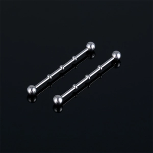 Gioielli Piercing Orecchio Industrial Barbell in Acciaio Inossidabile 316 Unisex Semplice Barra Dritta Orecchino a Cartilagine