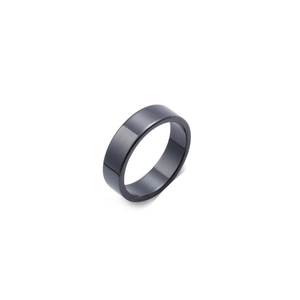 Minimalist Ceramic Ring For Men Women 6mm Width Plain Band Black White Polished Matte Finish Trendy Fashion Jewelry Ring