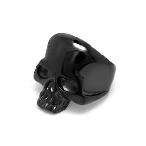 Vintage Gothic Skull Ring For Men 316L Stainless Steel Punk Skeleton Head Finger Ring Biker Fashion Jewelry Gift