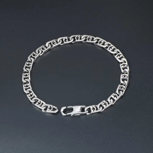 Minimalist 316L Stainless Steel Geometric Hollow Chain Bracelet For Men Women Polished Punk Style Unisex Jewelry Gift
